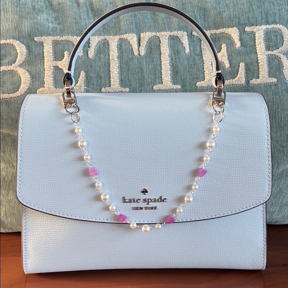Pearl Pikake Purse Charm/Chain - Picture 1 of 1